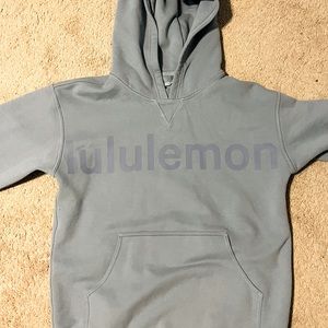 Lululemon Grey/blue hoodie women size 8.